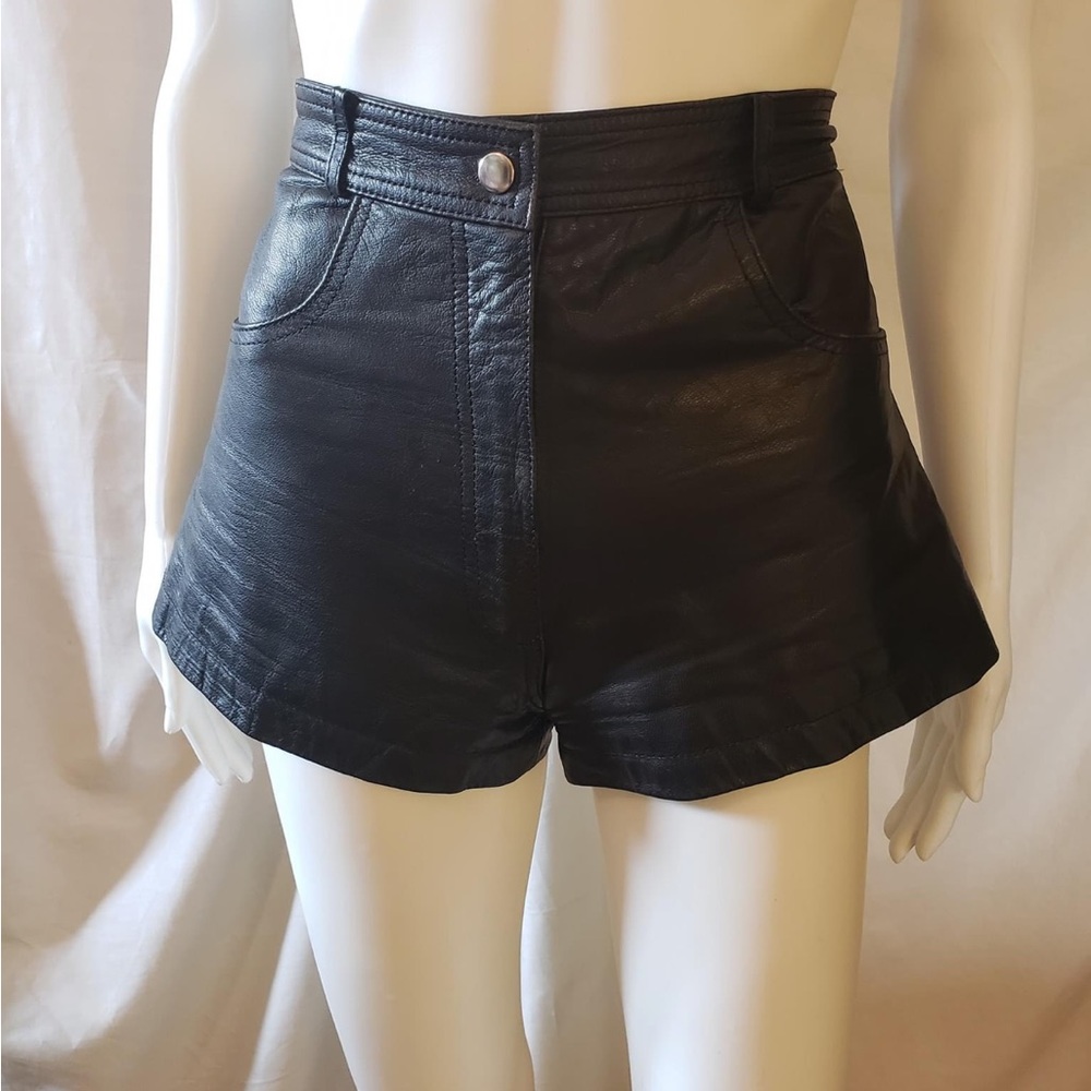 Vintage 70s leather shorts